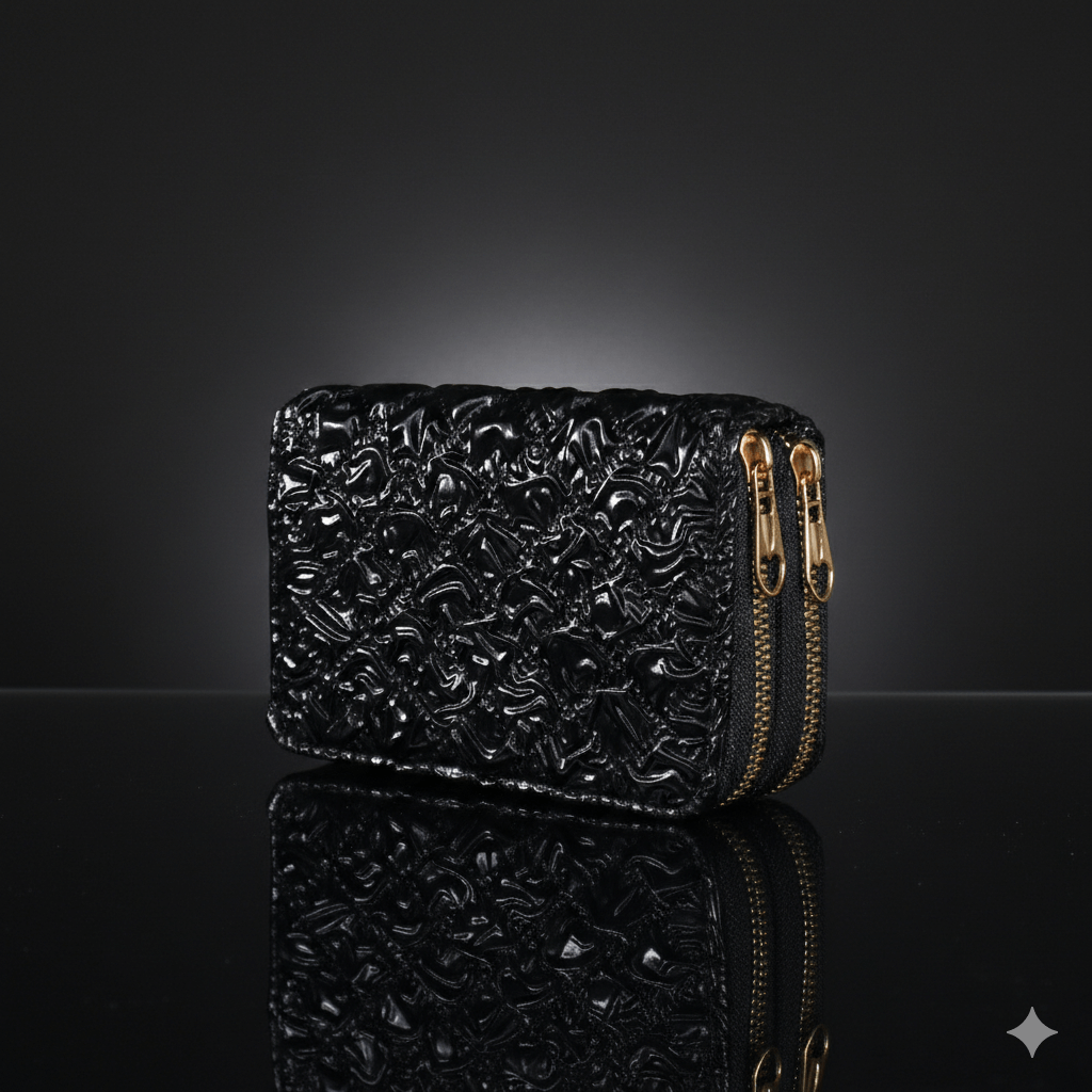 Billetera "Lavender Dream" con Doble Compartimento: Elegancia en cada relieve.