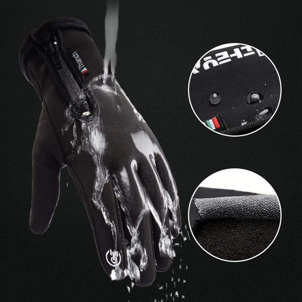 Guante Termico para moto de nieve, resistente al viento