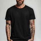Polera Cuello Redondo Regular Slim ( Negro )