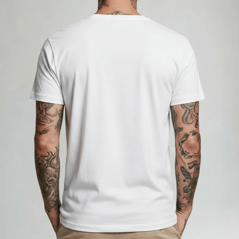 Polera Cuello Redondo Regular Slim ( Blanco )