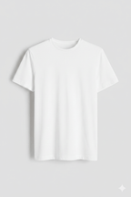 Polera Cuello Redondo Regular Slim ( Blanco )