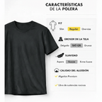 Polera Cuello Redondo Regular Slim ( Negro )