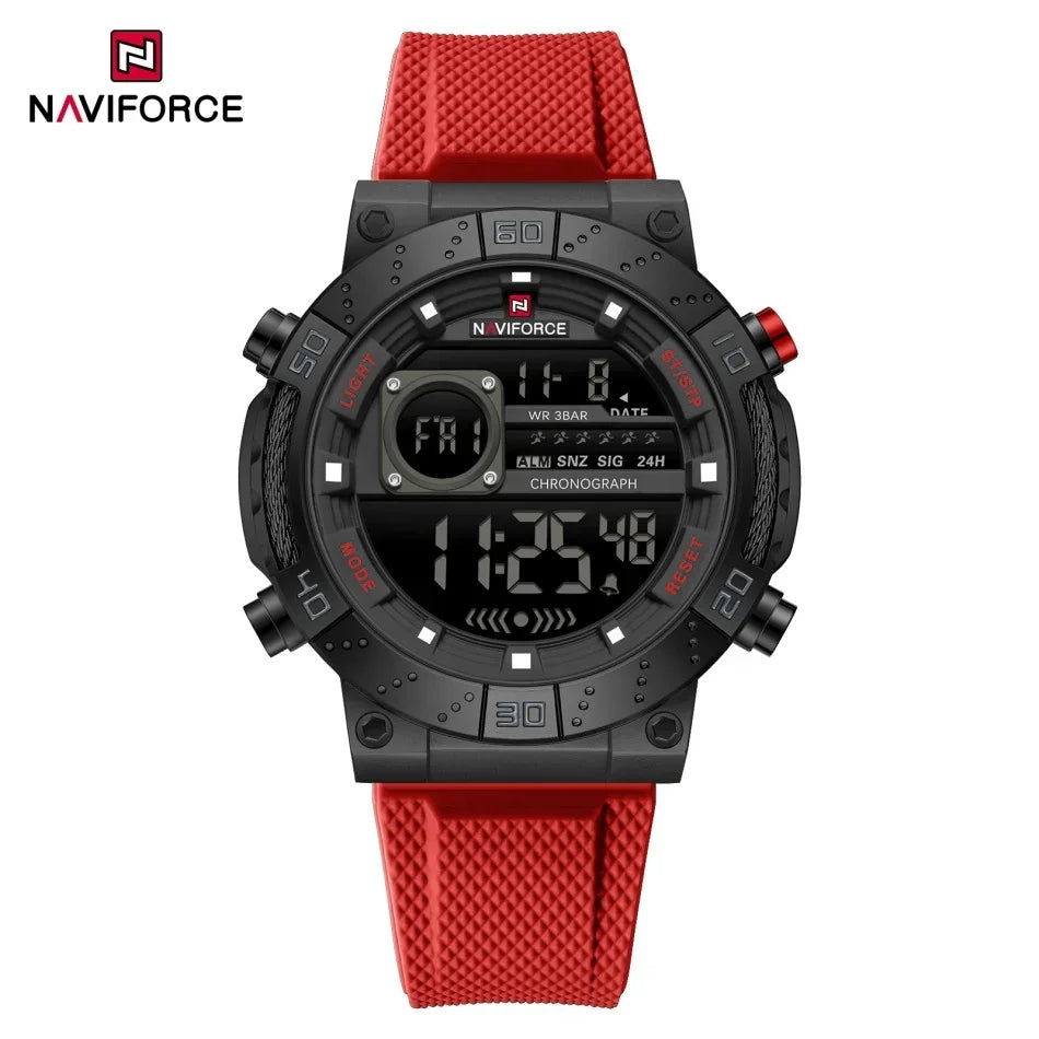 Reloj Naviforce NAVIFORCE NF9241T Reloj deportivo informal con pantalla luminosa, cronógrafo, reloj Digital resistente al agua