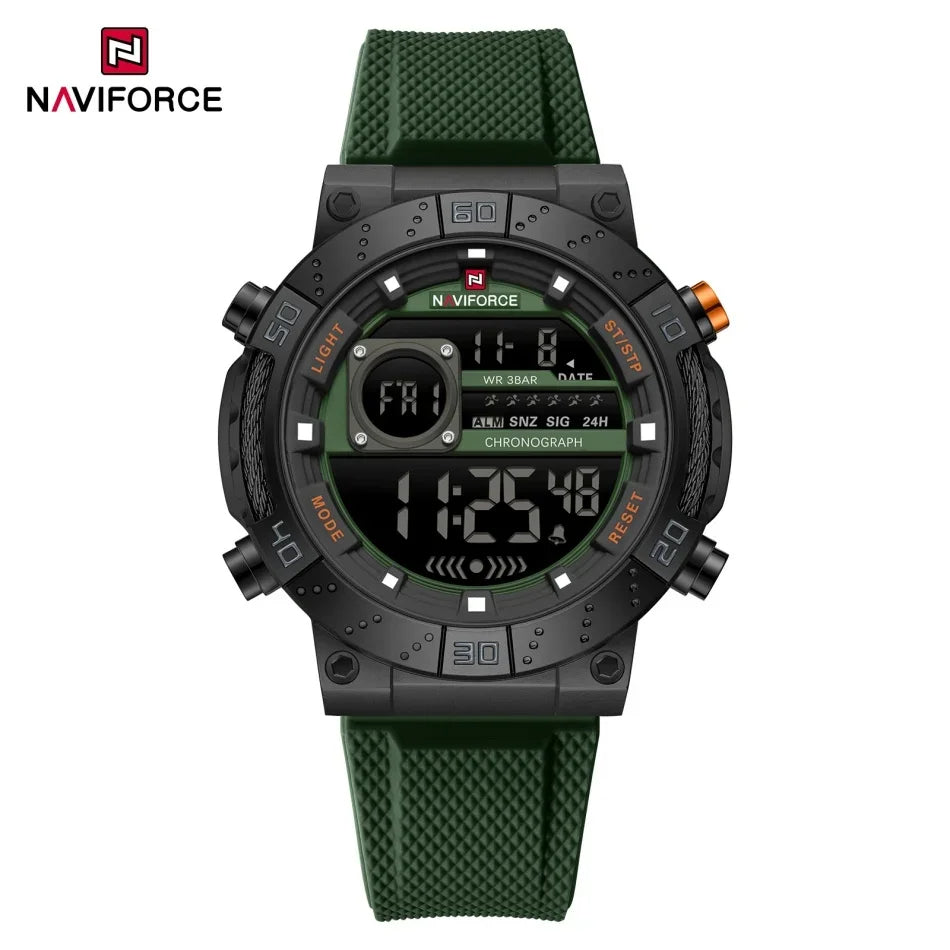 Reloj Naviforce NAVIFORCE NF9241T Reloj deportivo informal con pantalla luminosa, cronógrafo, reloj Digital resistente al agua