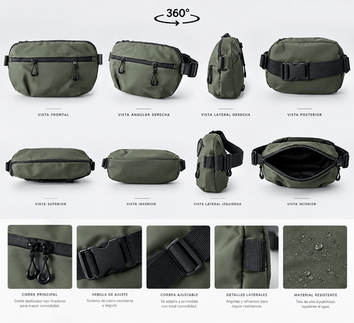 Bolso Banano VALUH Impermeable – Riñonera / Bandolera
