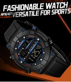 Reloj Naviforce NAVIFORCE NF9241T Reloj deportivo informal con pantalla luminosa, cronógrafo, reloj Digital resistente al agua