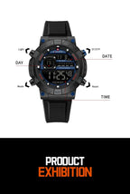 Reloj Naviforce NAVIFORCE NF9241T Reloj deportivo informal con pantalla luminosa, cronógrafo, reloj Digital resistente al agua