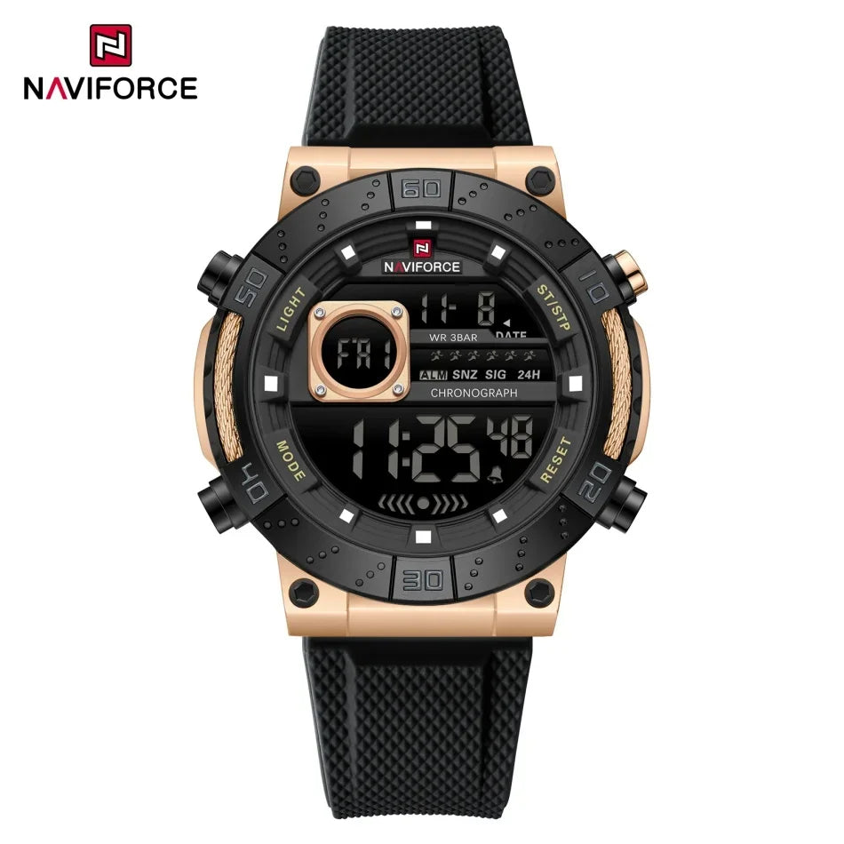 Reloj Naviforce NAVIFORCE NF9241T Reloj deportivo informal con pantalla luminosa, cronógrafo, reloj Digital resistente al agua