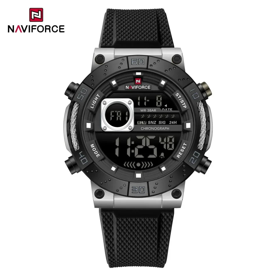 Reloj Naviforce NAVIFORCE NF9241T Reloj deportivo informal con pantalla luminosa, cronógrafo, reloj Digital resistente al agua