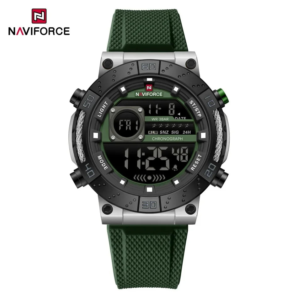 Reloj Naviforce NAVIFORCE NF9241T Reloj deportivo informal con pantalla luminosa, cronógrafo, reloj Digital resistente al agua